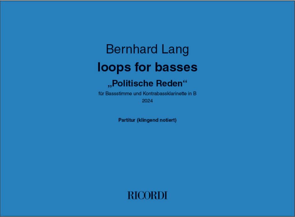 Loops for basses "Politische Reden"
